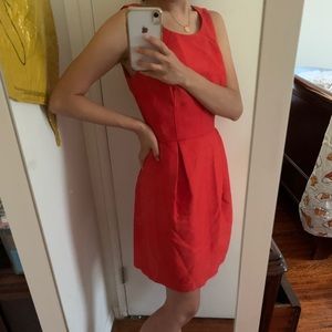 Jcrew Red Business Casual Sleeveless dress